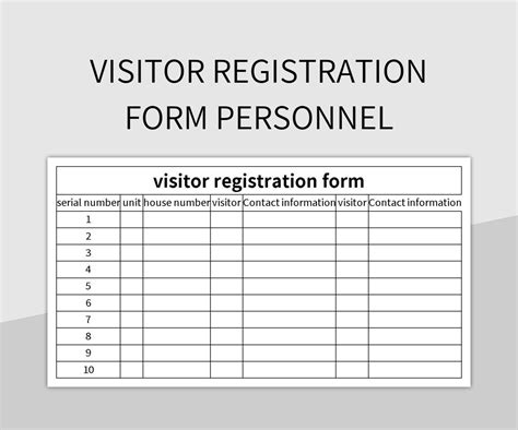 Registration for Visitors .